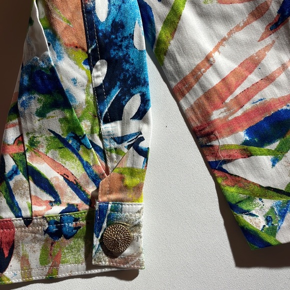 Drapers & Damon’s Long Sleeve Floral Top jacket Size PS NWT - Picture 5 of 8